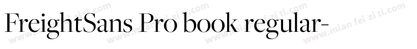 FreightSans Pro book regular字体转换